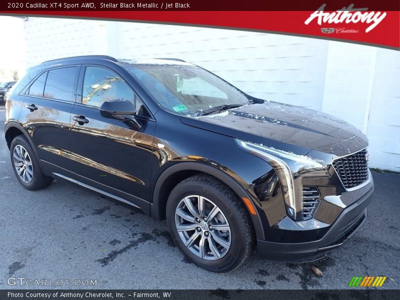 Stellar Black Metallic / Jet Black 2020 Cadillac XT4 Sport AWD