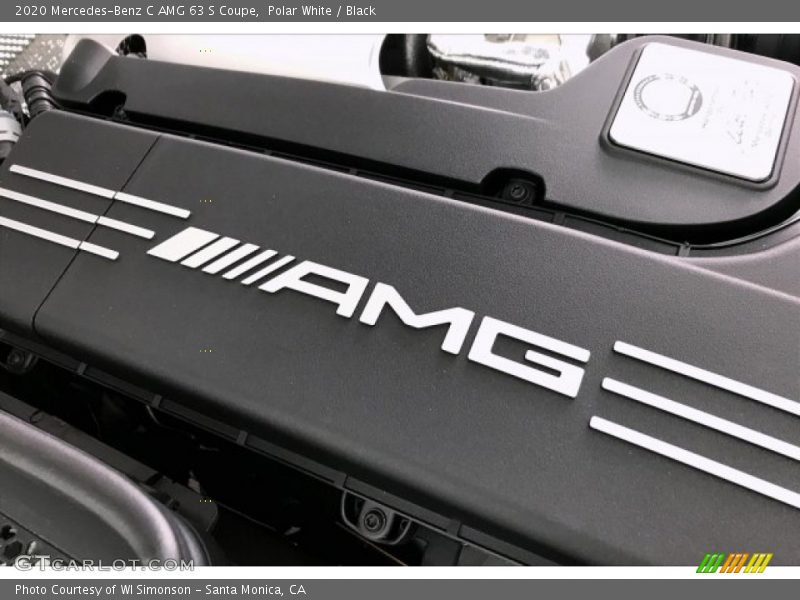 Polar White / Black 2020 Mercedes-Benz C AMG 63 S Coupe