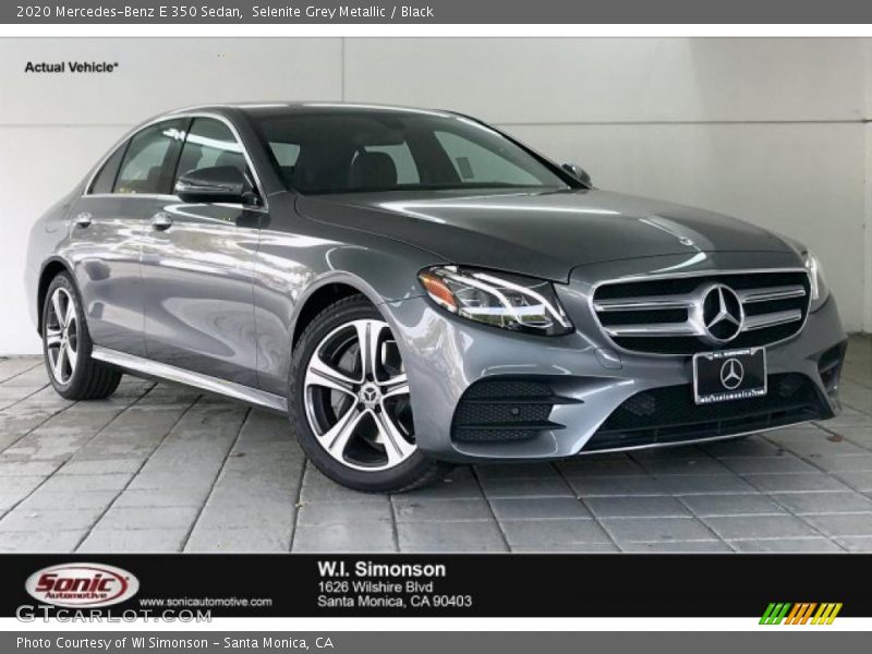 Selenite Grey Metallic / Black 2020 Mercedes-Benz E 350 Sedan