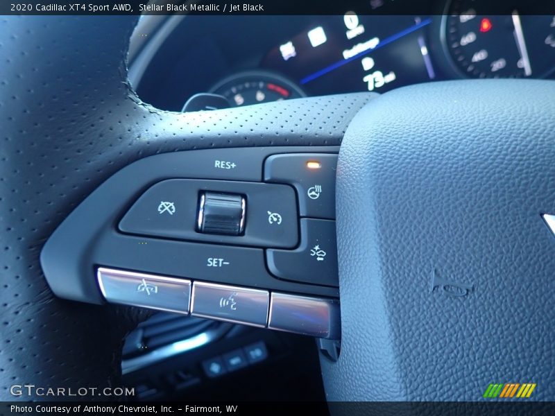 Stellar Black Metallic / Jet Black 2020 Cadillac XT4 Sport AWD