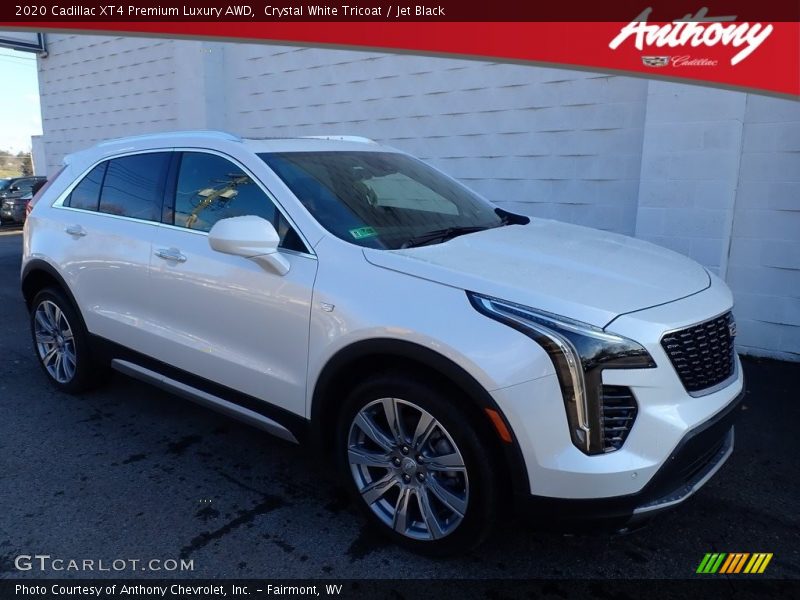 Crystal White Tricoat / Jet Black 2020 Cadillac XT4 Premium Luxury AWD