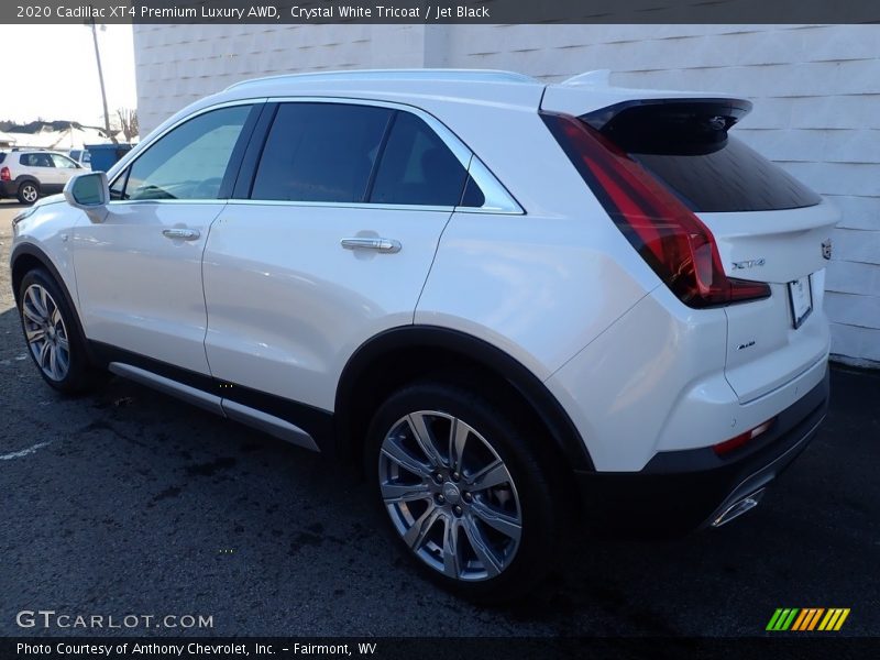 Crystal White Tricoat / Jet Black 2020 Cadillac XT4 Premium Luxury AWD