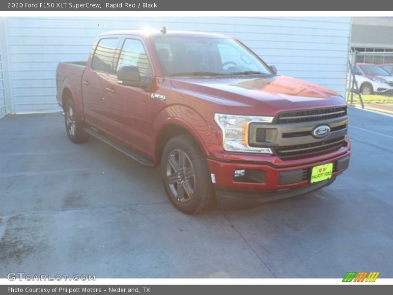Rapid Red / Black 2020 Ford F150 XLT SuperCrew