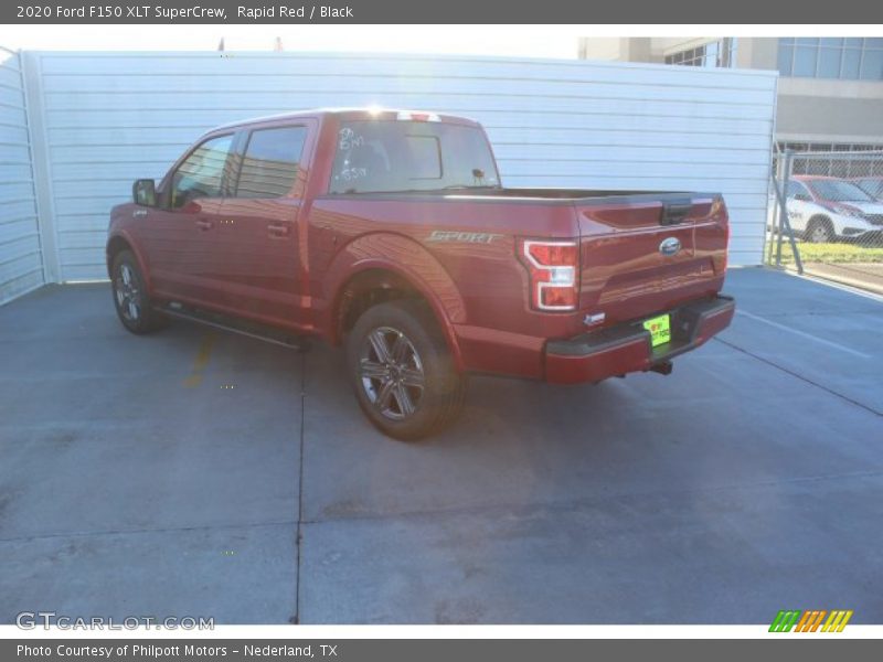Rapid Red / Black 2020 Ford F150 XLT SuperCrew