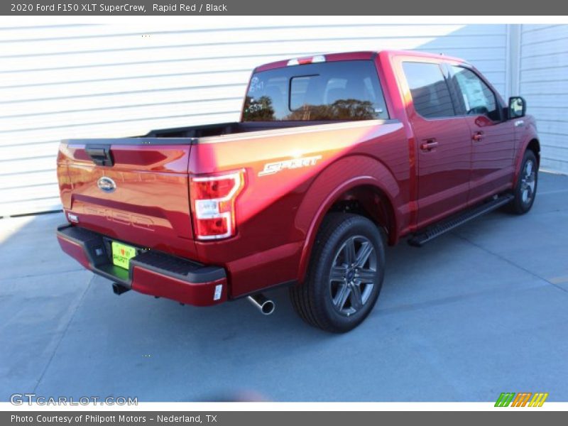 Rapid Red / Black 2020 Ford F150 XLT SuperCrew