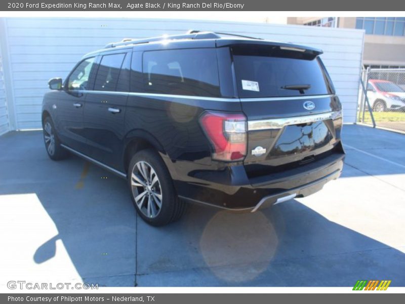 Agate Black / King Ranch Del Rio/Ebony 2020 Ford Expedition King Ranch Max