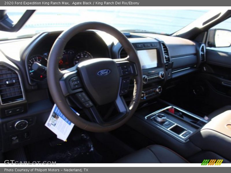 Agate Black / King Ranch Del Rio/Ebony 2020 Ford Expedition King Ranch Max