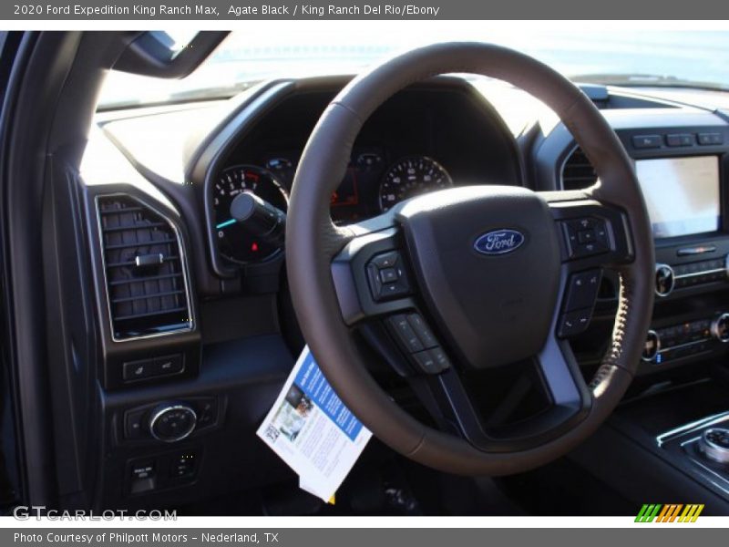 Agate Black / King Ranch Del Rio/Ebony 2020 Ford Expedition King Ranch Max