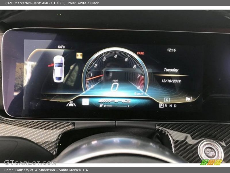  2020 AMG GT 63 S 63 S Gauges