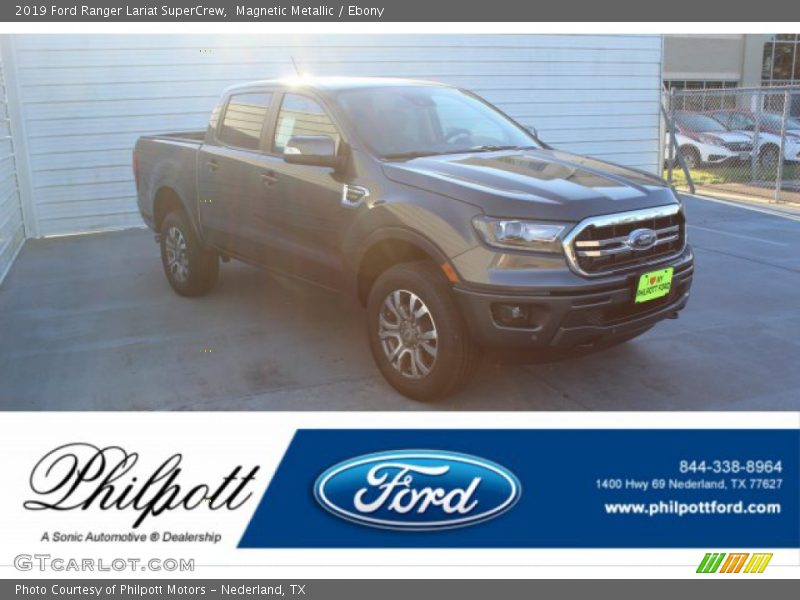 Magnetic Metallic / Ebony 2019 Ford Ranger Lariat SuperCrew