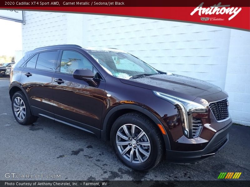 Garnet Metallic / Sedona/Jet Black 2020 Cadillac XT4 Sport AWD