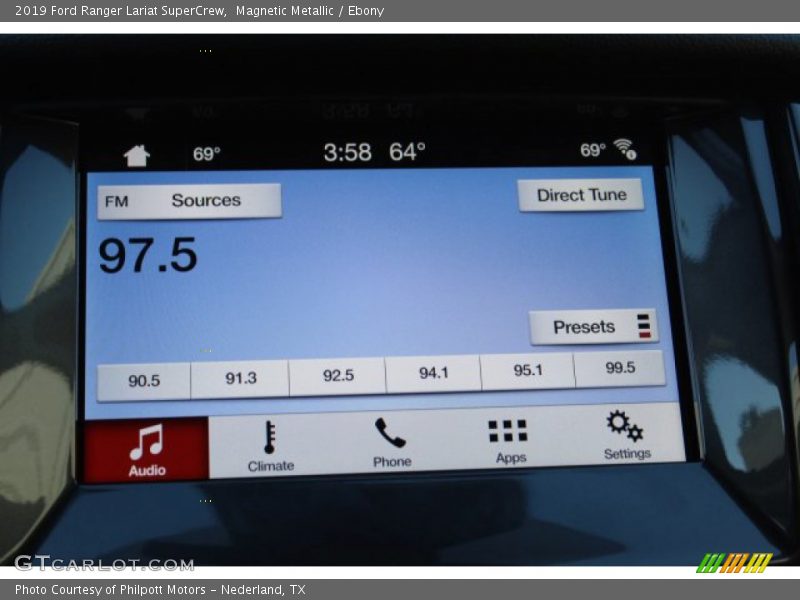 Magnetic Metallic / Ebony 2019 Ford Ranger Lariat SuperCrew