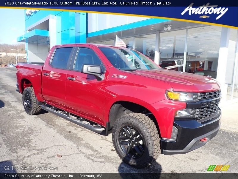 Cajun Red Tintcoat / Jet Black 2020 Chevrolet Silverado 1500 Custom Trail Boss Crew Cab 4x4