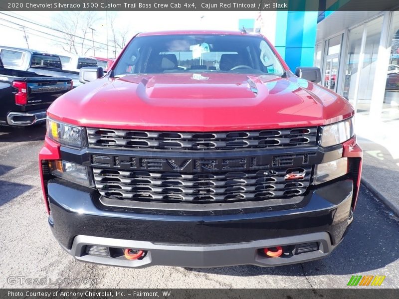 Cajun Red Tintcoat / Jet Black 2020 Chevrolet Silverado 1500 Custom Trail Boss Crew Cab 4x4