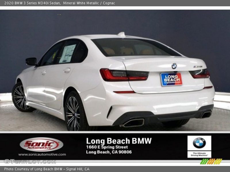 Mineral White Metallic / Cognac 2020 BMW 3 Series M340i Sedan