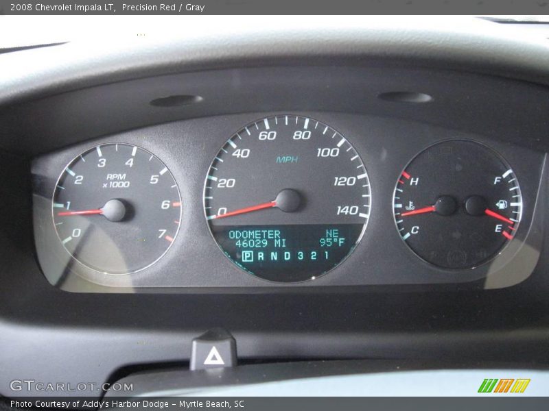 Precision Red / Gray 2008 Chevrolet Impala LT