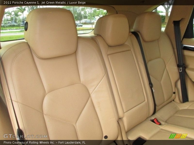 Jet Green Metallic / Luxor Beige 2011 Porsche Cayenne S