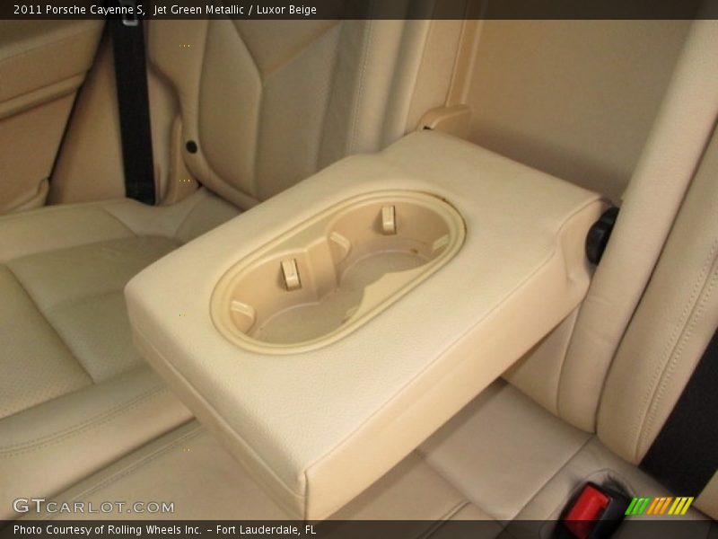Jet Green Metallic / Luxor Beige 2011 Porsche Cayenne S