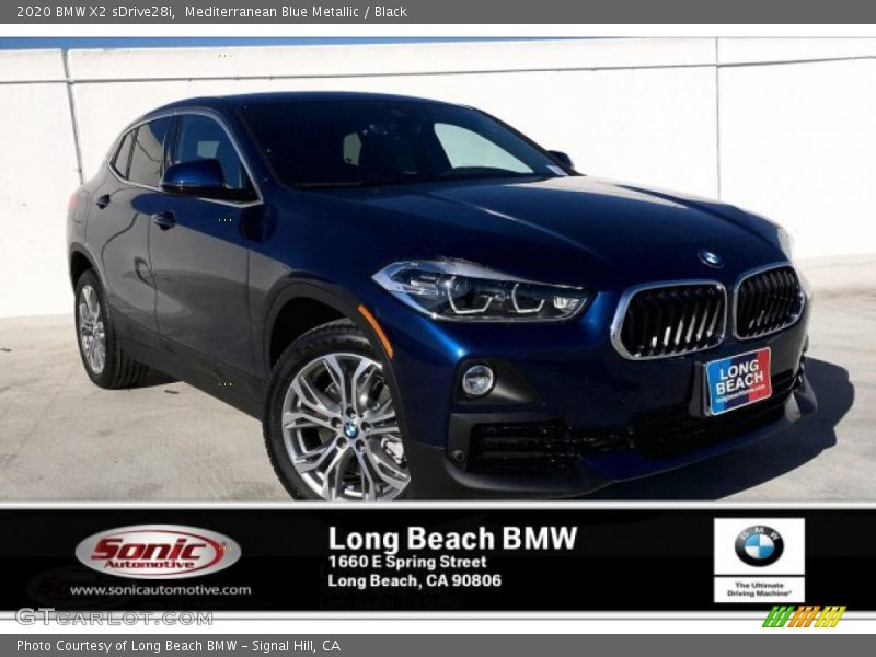Mediterranean Blue Metallic / Black 2020 BMW X2 sDrive28i