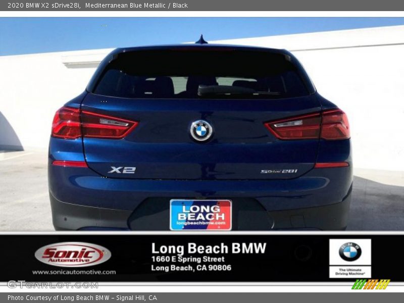Mediterranean Blue Metallic / Black 2020 BMW X2 sDrive28i