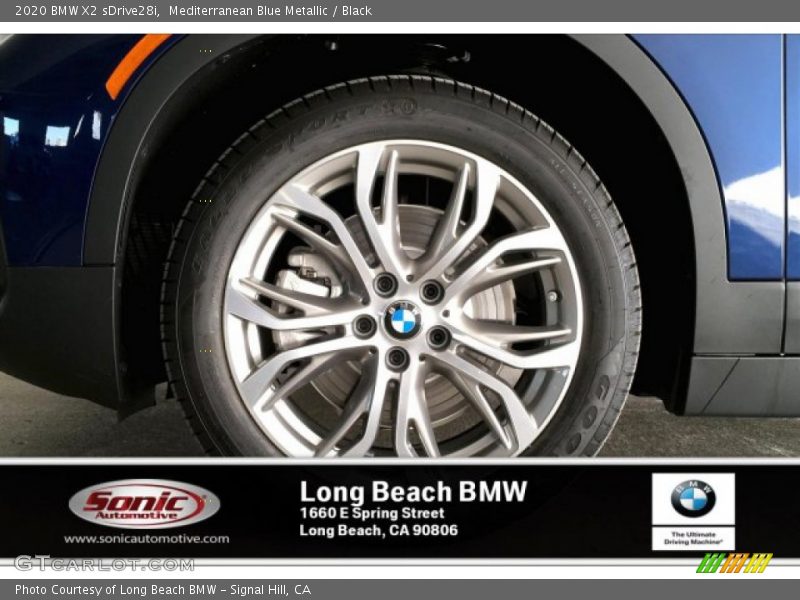 Mediterranean Blue Metallic / Black 2020 BMW X2 sDrive28i