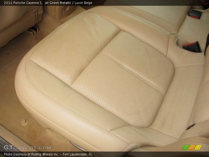 Jet Green Metallic / Luxor Beige 2011 Porsche Cayenne S