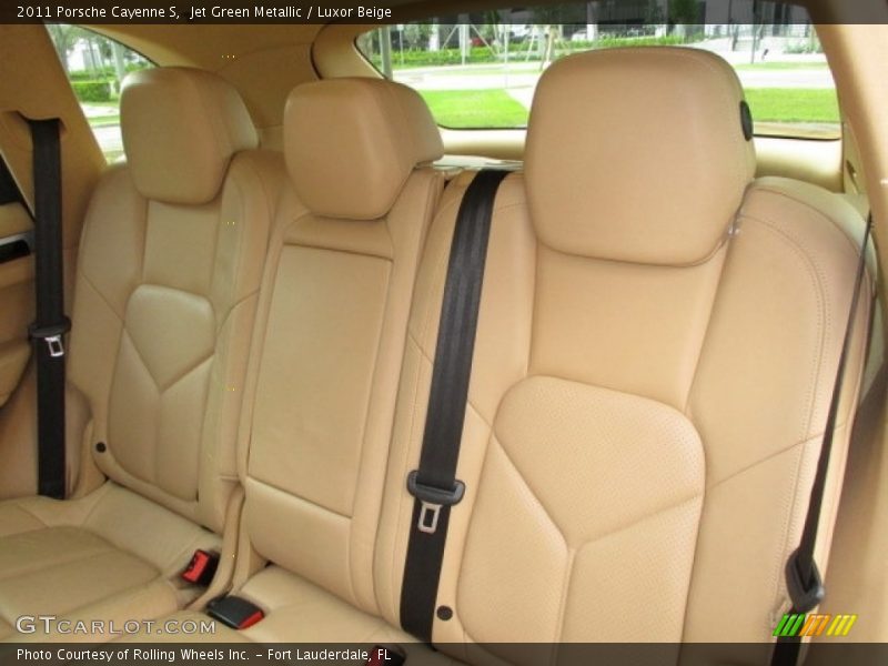 Jet Green Metallic / Luxor Beige 2011 Porsche Cayenne S