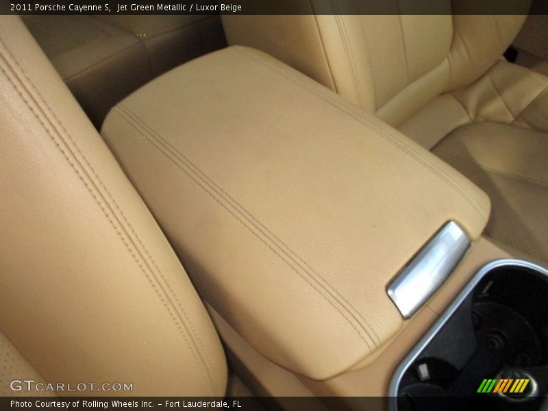 Jet Green Metallic / Luxor Beige 2011 Porsche Cayenne S