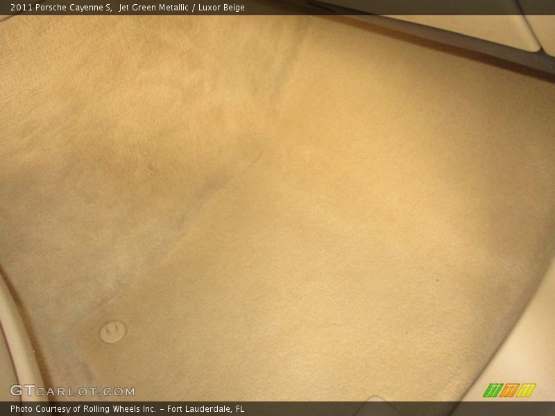 Jet Green Metallic / Luxor Beige 2011 Porsche Cayenne S