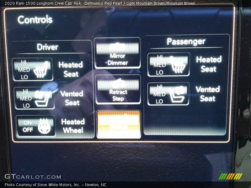 Controls of 2020 1500 Longhorn Crew Cab 4x4