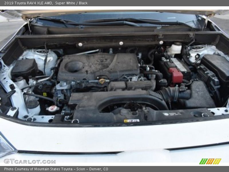 Super White / Black 2019 Toyota RAV4 XLE AWD
