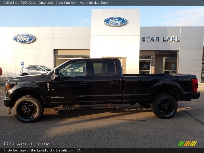 Agate Black / Black 2020 Ford F350 Super Duty Lariat Crew Cab 4x4