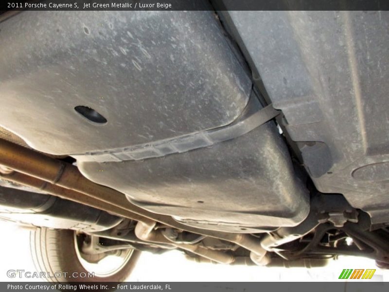 Jet Green Metallic / Luxor Beige 2011 Porsche Cayenne S