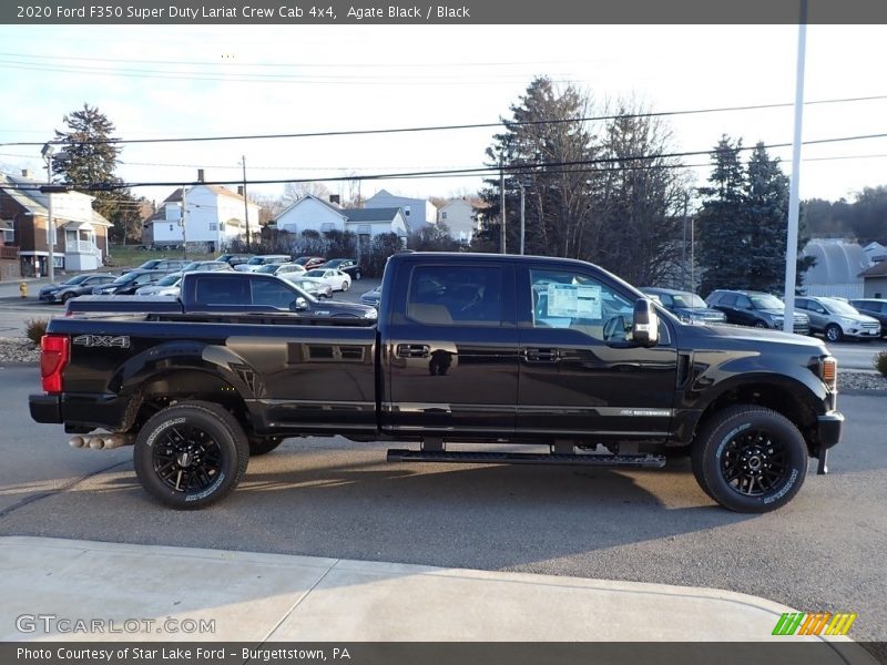Agate Black / Black 2020 Ford F350 Super Duty Lariat Crew Cab 4x4