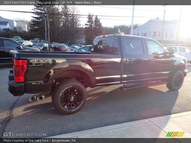 Agate Black / Black 2020 Ford F350 Super Duty Lariat Crew Cab 4x4