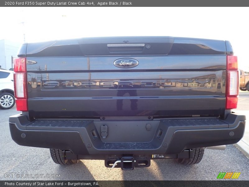 Agate Black / Black 2020 Ford F350 Super Duty Lariat Crew Cab 4x4
