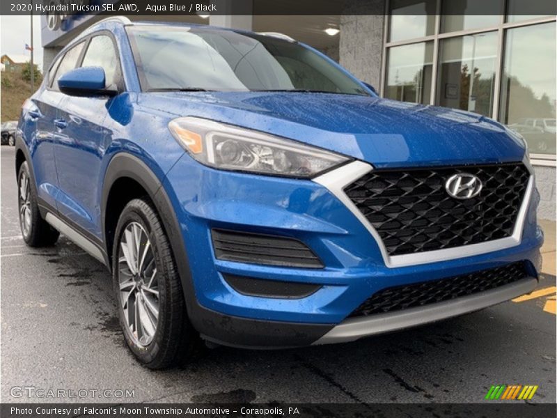 Aqua Blue / Black 2020 Hyundai Tucson SEL AWD