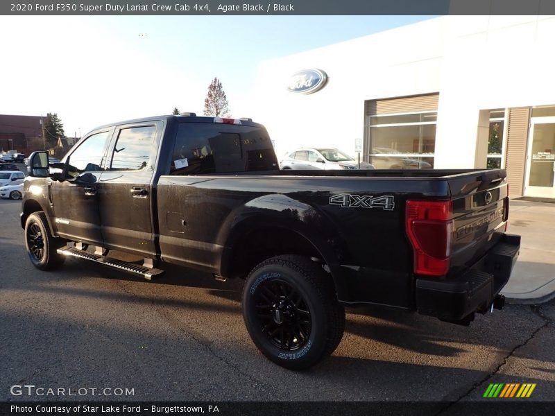 Agate Black / Black 2020 Ford F350 Super Duty Lariat Crew Cab 4x4