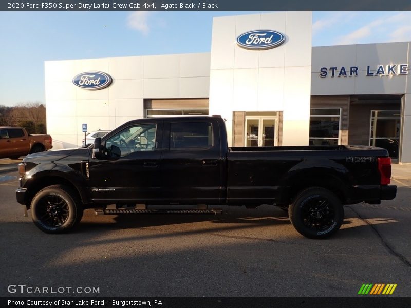 Agate Black / Black 2020 Ford F350 Super Duty Lariat Crew Cab 4x4