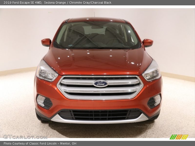Sedona Orange / Chromite Gray/Charcoal Black 2019 Ford Escape SE 4WD