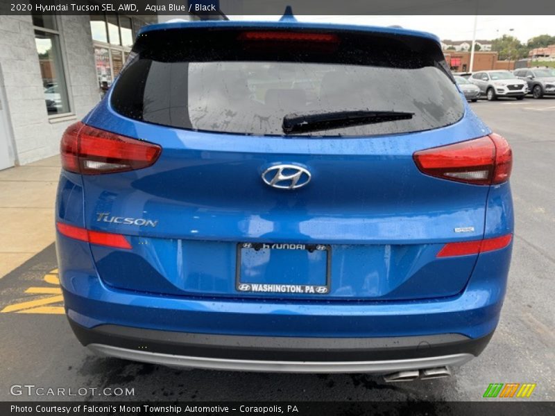 Aqua Blue / Black 2020 Hyundai Tucson SEL AWD