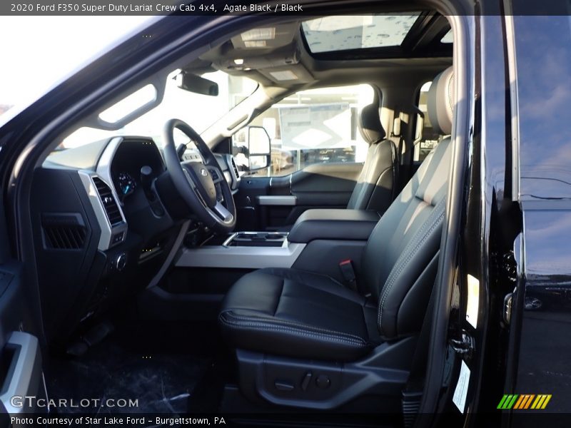 Agate Black / Black 2020 Ford F350 Super Duty Lariat Crew Cab 4x4