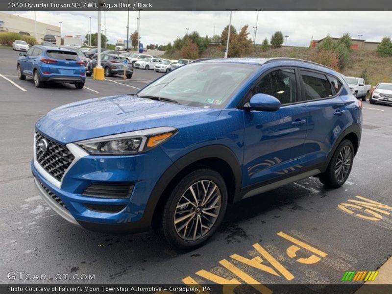 Aqua Blue / Black 2020 Hyundai Tucson SEL AWD