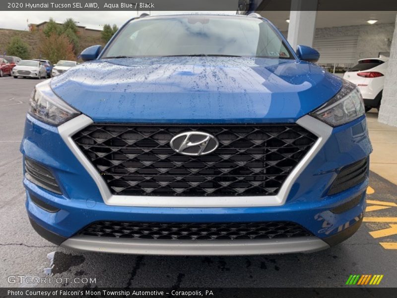 Aqua Blue / Black 2020 Hyundai Tucson SEL AWD