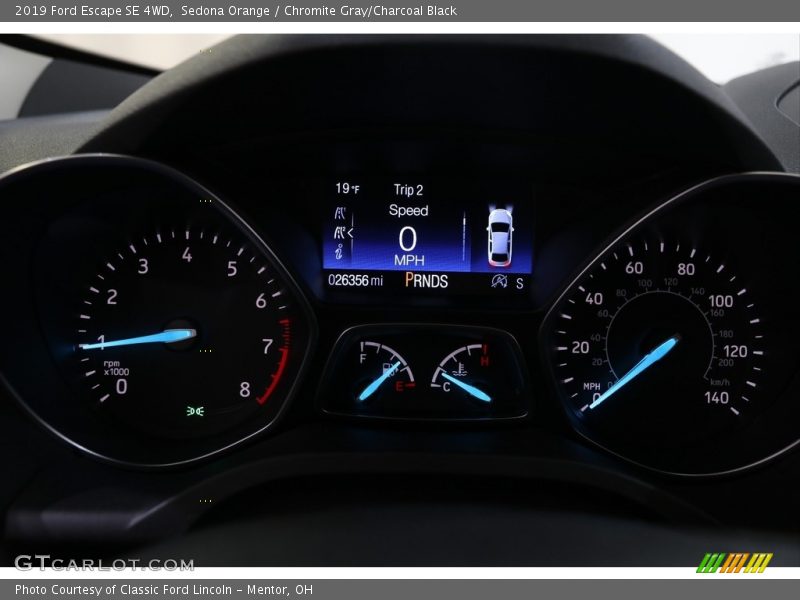 Sedona Orange / Chromite Gray/Charcoal Black 2019 Ford Escape SE 4WD