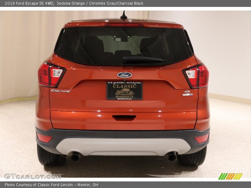 Sedona Orange / Chromite Gray/Charcoal Black 2019 Ford Escape SE 4WD