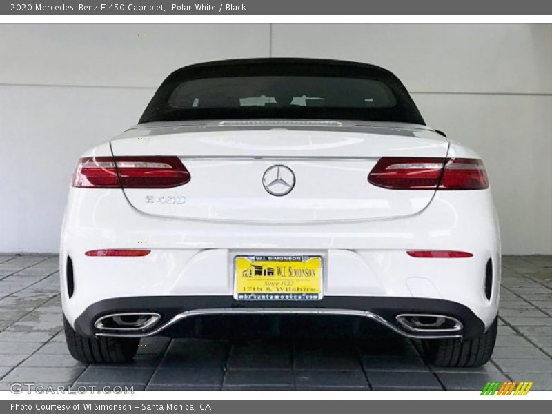 Polar White / Black 2020 Mercedes-Benz E 450 Cabriolet