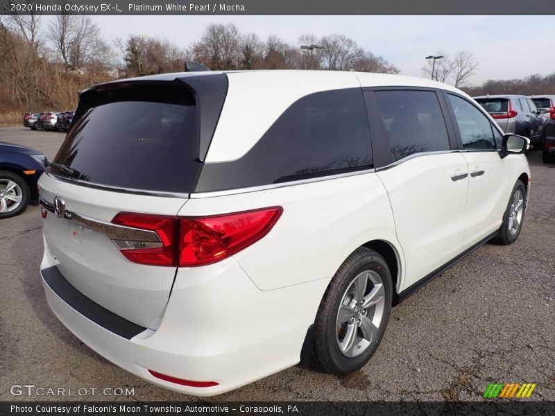 Platinum White Pearl / Mocha 2020 Honda Odyssey EX-L