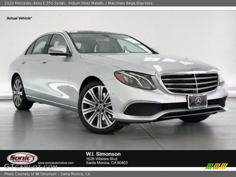 Iridium Silver Metallic / Macchiato Beige/Espresso 2020 Mercedes-Benz E 350 Sedan