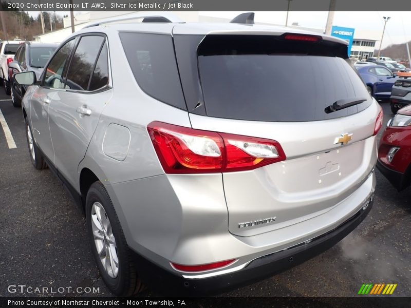 Silver Ice Metallic / Jet Black 2020 Chevrolet Equinox LT AWD